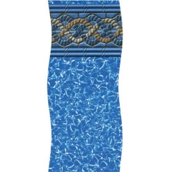 18' Blue And Gray Round Mystri Unibead Above Ground Swimming Pool Liner