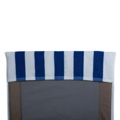 82" Blue And White Stripe With Top Fitted Pocket Beach Towel 9 82" Blue And White Stripe With Top Fitted Pocket Beach Towel -Pool Safe Pro 761450700444 1 04387.1667691570