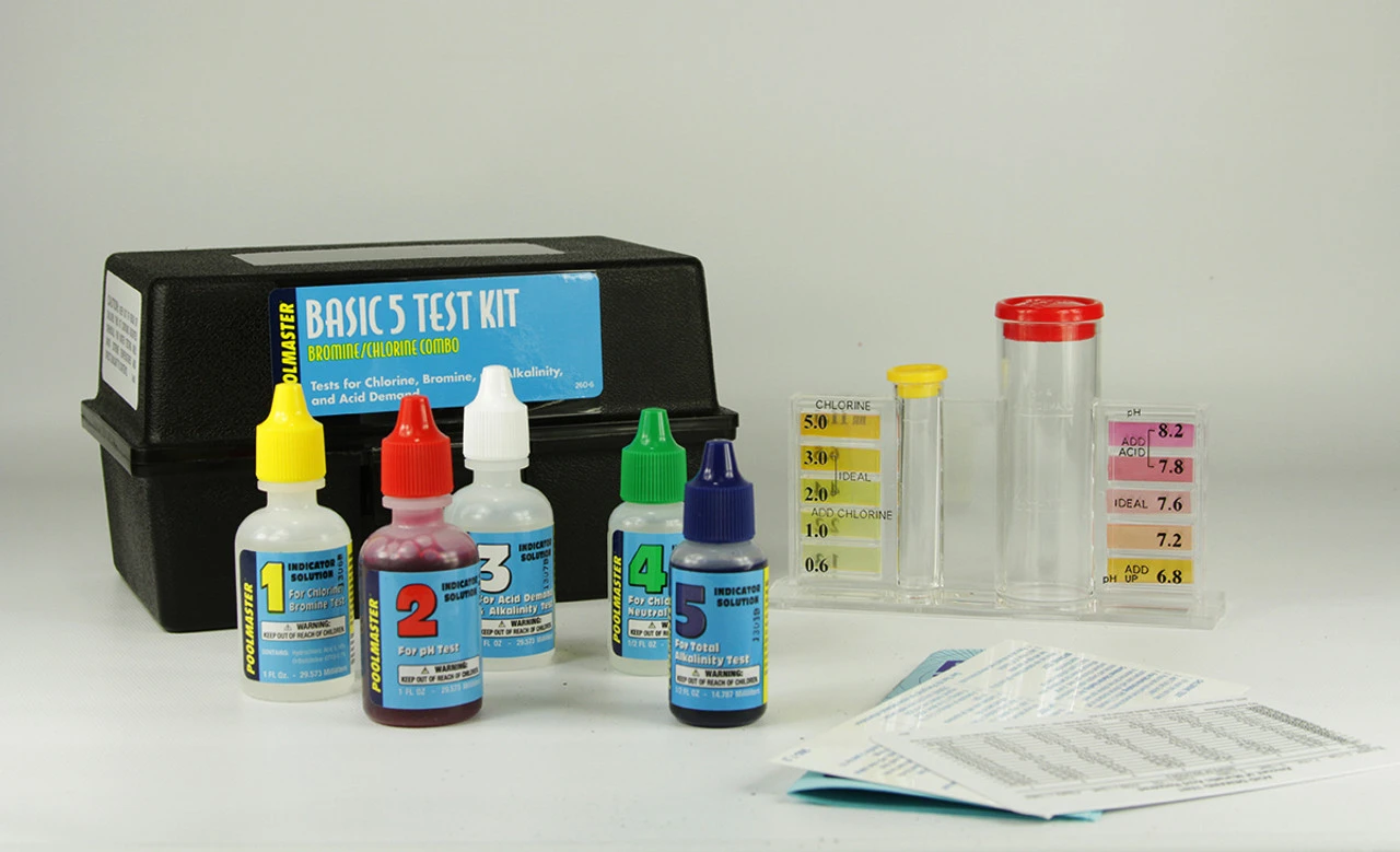 Basic 5-Way Swimming Pool Test Kit 3 Basic 5-Way Swimming Pool Test Kit
