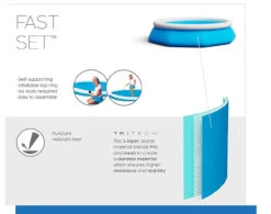 8ft Round Inflatable Easy Set Kids Swimming Pool With Filter Pump -Pool Safe Pro croppedpoolimage 75729.1667642695