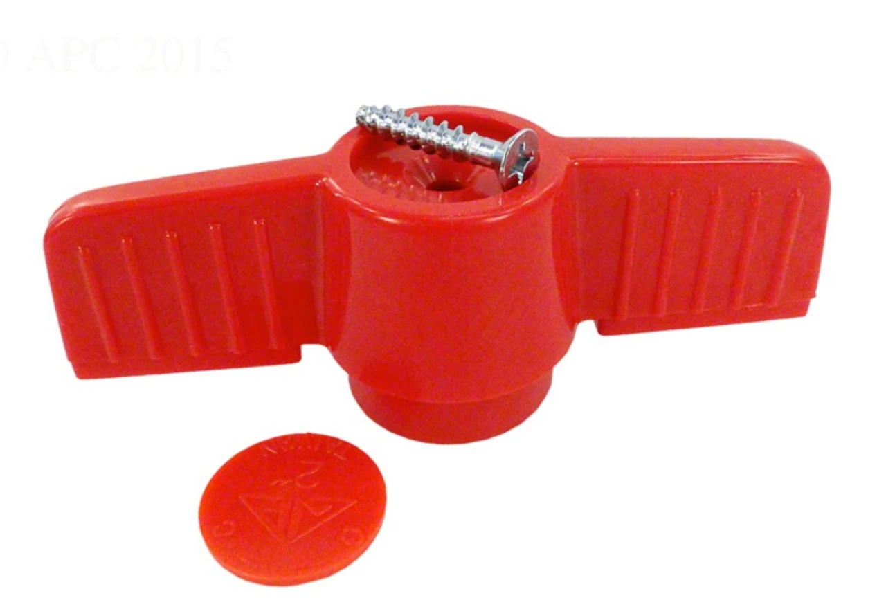 Red Orange Pvc Handle For 1.5 Inches HIMP Ball Valve 4 Red Orange Pvc Handle For 1.5 Inches HIMP Ball Valve - Image 2