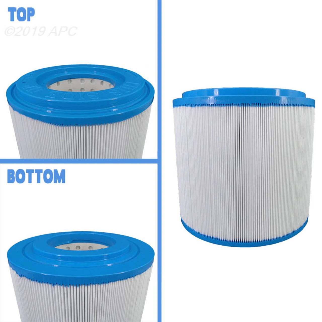 8" White And Blue Filbur APCC7417 FC-1007 Filter Cartridge 4 8" White And Blue Filbur APCC7417 FC-1007 Filter Cartridge - Image 2