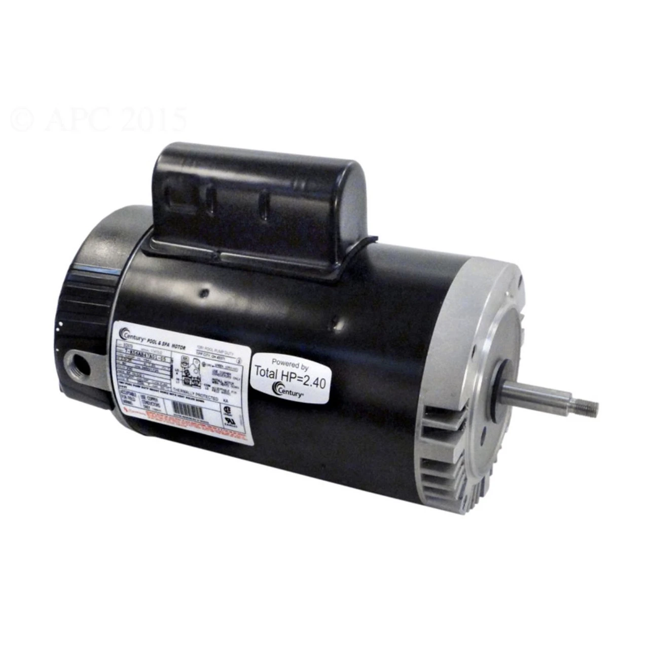 2 To 0.25 HP C-Face Full Rated Pool Pump Motor, 1.20 SF 3 2 To 0.25 HP C-Face Full Rated Pool Pump Motor, 1.20 SF