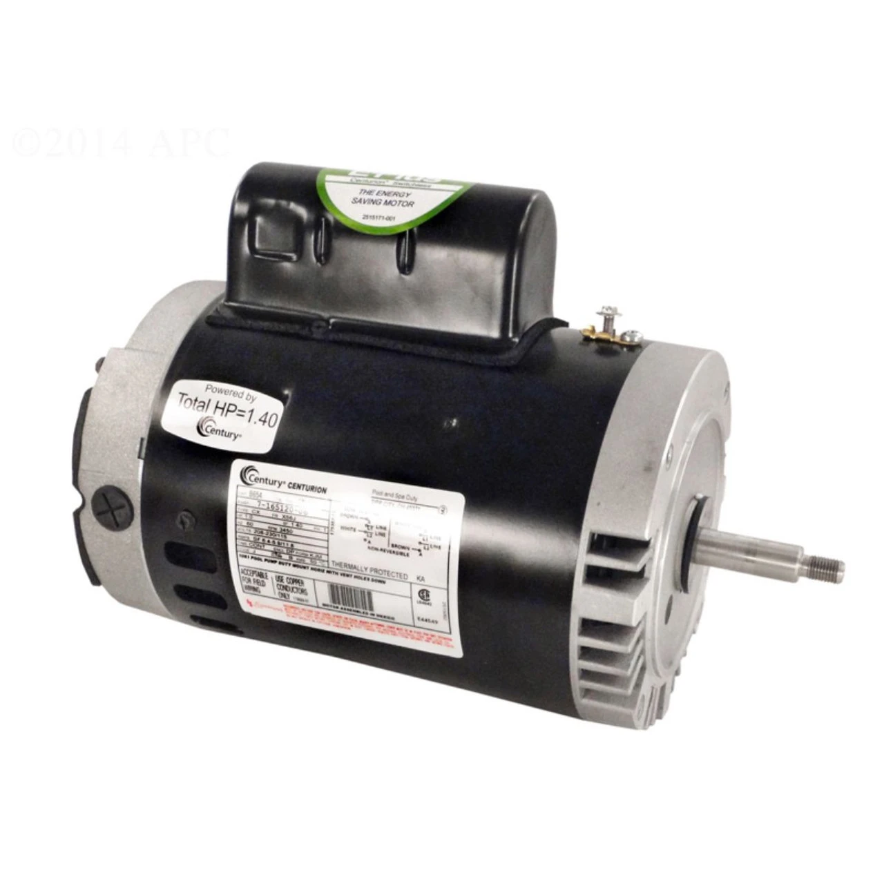 1 HP C-Face Full Rated Pool Pump Motor, 1.40 SF 3 1 HP C-Face Full Rated Pool Pump Motor, 1.40 SF
