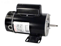 1.5 HP Black And Silver Dual Speed Round Flange Pool Motor