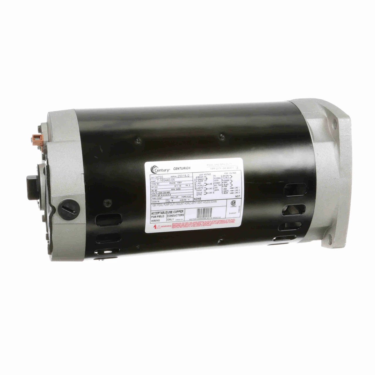 3 HP Square Flange 3-Phase Full-Rated Pool Pump Motor 3 3 HP Square Flange 3-Phase Full-Rated Pool Pump Motor