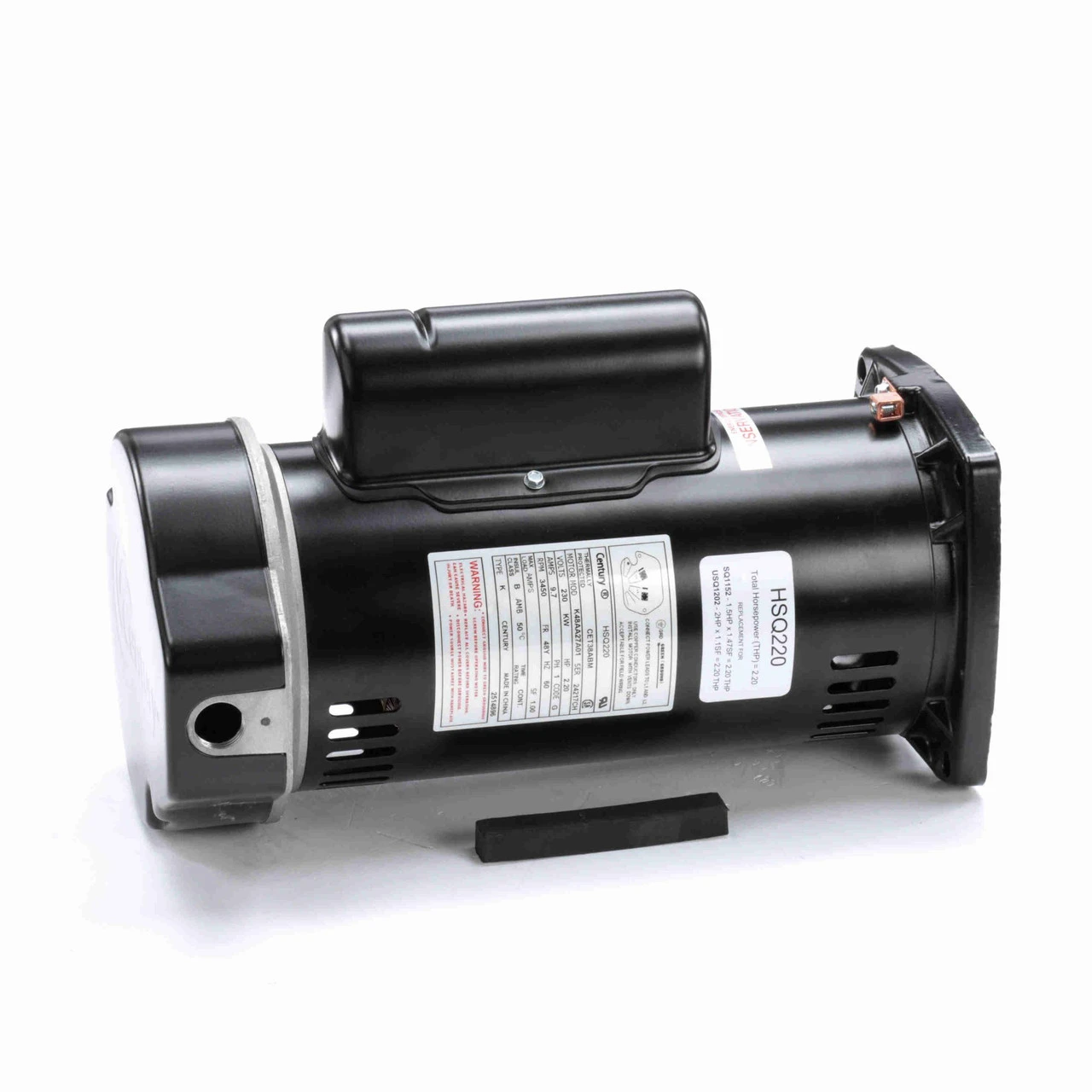2.20 HP Square Flange Threaded Shaft Horizontal Pool Pump Motor 3 2.20 HP Square Flange Threaded Shaft Horizontal Pool Pump Motor