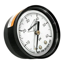 Black American Granby IPPG6024B 0.25" MPT Back Pressure Gauge