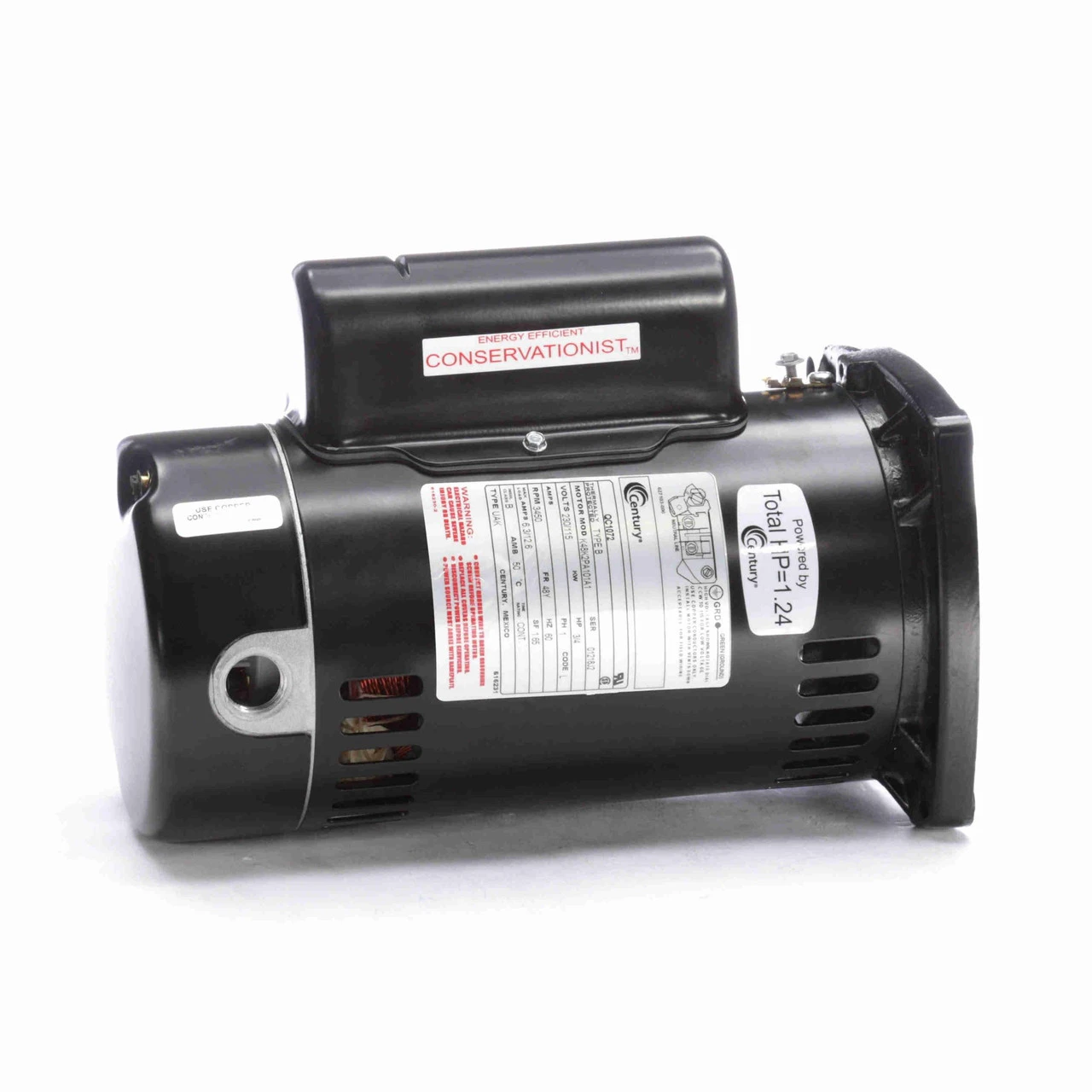 0.75 HP Square Flange Threaded Shaft Single Phase Horizontal Pool Pump Motor 3 0.75 HP Square Flange Threaded Shaft Single Phase Horizontal Pool Pump Motor