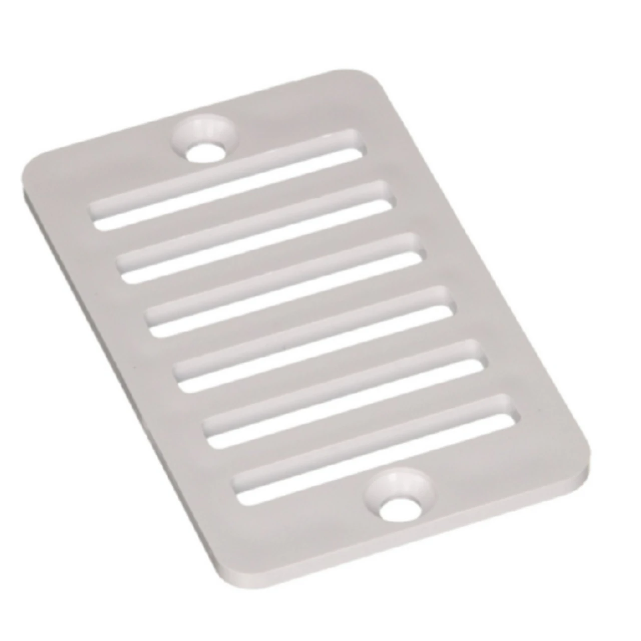White Hayward Deck Drain Rectangular Grate With Screws 3 White Hayward Deck Drain Rectangular Grate With Screws
