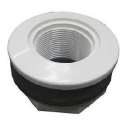 White Hayward 1-1/2-Inch FIP Inlet Return Fitting With Locknut