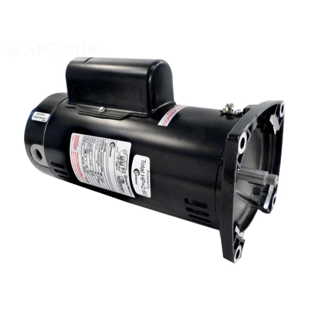 2 HP Two Speed Flanged Pool Pump Motor, 1.30 SF 3 2 HP Two Speed Flanged Pool Pump Motor, 1.30 SF