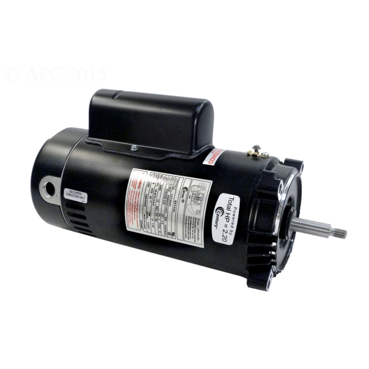 2 HP Thread Shaft Full Rated Pool Pump Motor, 1.30 SF 3 2 HP Thread Shaft Full Rated Pool Pump Motor, 1.30 SF