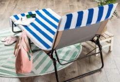 82" Blue And White Stripe With Top Fitted Pocket Beach Towel 11 82" Blue And White Stripe With Top Fitted Pocket Beach Towel -Pool Safe Pro dii2070044a 5 99060.1667691571