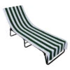 82" Green And White Striped Rectangular Lounge Chair Beach Towel -Pool Safe Pro dii2070339a 1 90757.1667668951