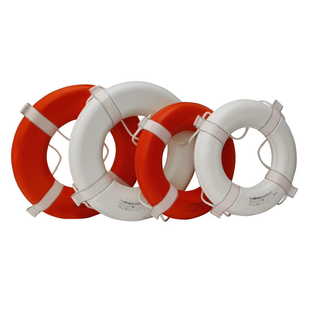 24" White Boating Standard Inflatable Ring Buoy 3 24" White Boating Standard Inflatable Ring Buoy