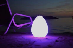 12" Genesis Remote Controlled Portable LED Illuminated Color Changing Egg