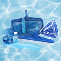 50-Inch HydroTools Premium Swimming Pool Cleaning And Maintenance Kit With Test Strips