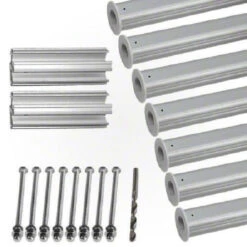 HydroTools Hexagonal Aluminum Solar Cover Reel Tube Kit - 4" X 28'