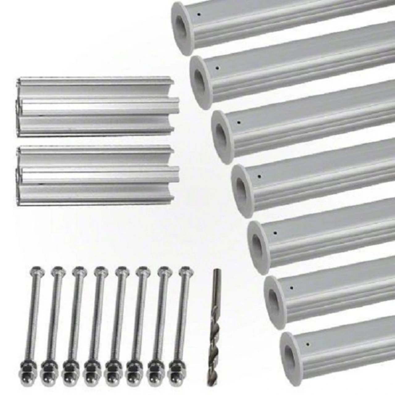 HydroTools Hexagonal Aluminum Solar Cover Reel Tube Kit - 4" X 28' 3 HydroTools Hexagonal Aluminum Solar Cover Reel Tube Kit - 4" X 28'