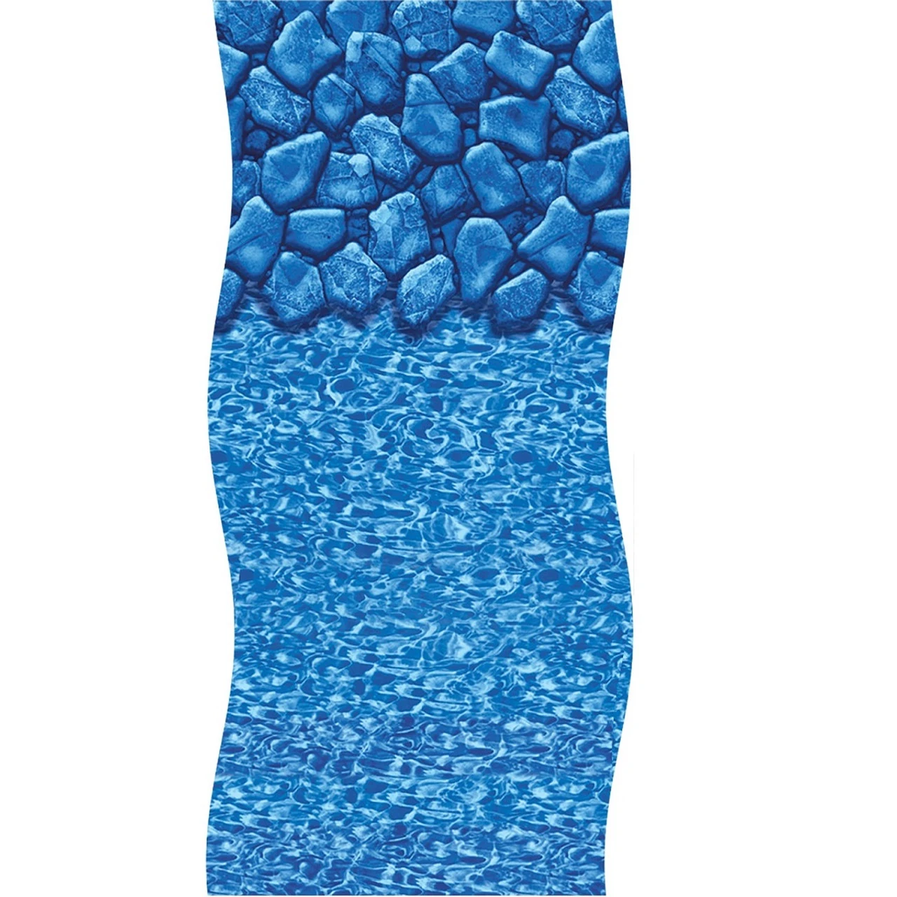Blue Boulder Swirl Oval Overlap Above Ground Swimming Pool Liner 18' X 33' 3 Blue Boulder Swirl Oval Overlap Above Ground Swimming Pool Liner 18' X 33'