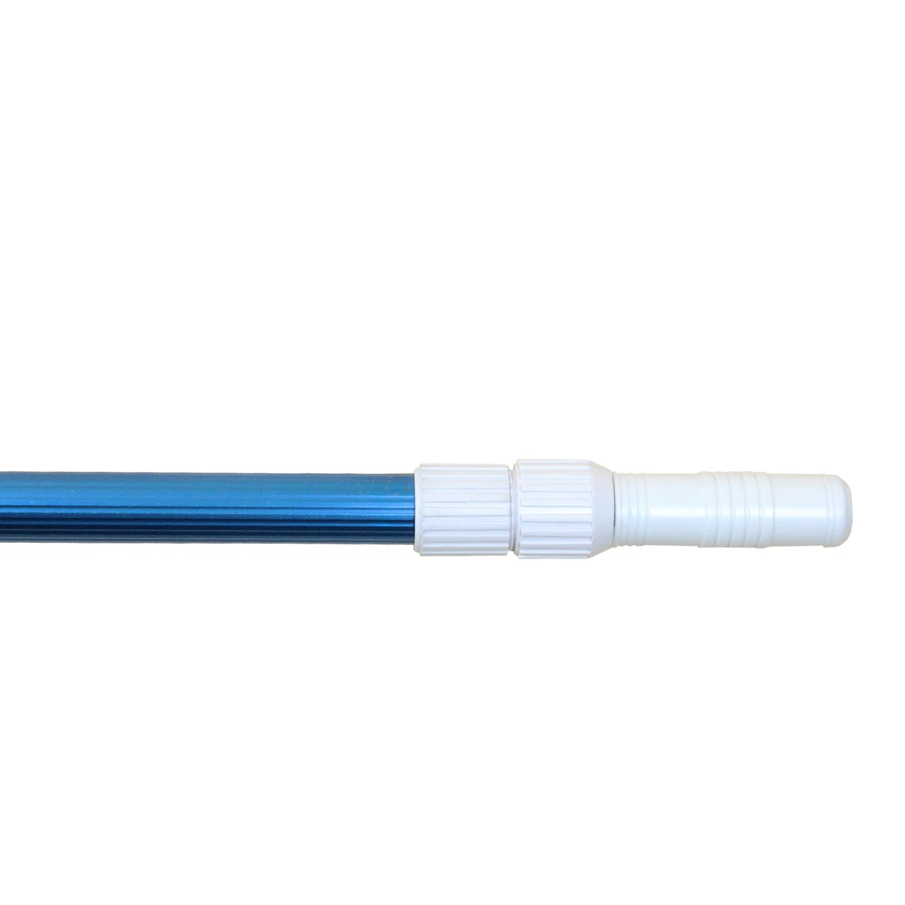 15.75' Blue Corrugated Adjustable Telescopic Pole For Vacuum Heads And Skimmers 4 15.75' Blue Corrugated Adjustable Telescopic Pole For Vacuum Heads And Skimmers - Image 2
