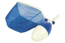 21" Blue And White Easy Skim Bi Directional Floating Swimming Pool Skimmer