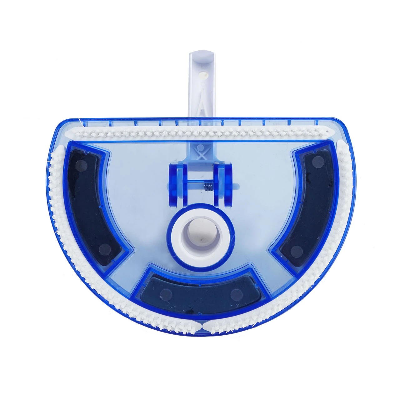 10.5" White And Blue Deluxe Half Moon Vinyl Liner Swimming Pool Vacuum Head 4 10.5" White And Blue Deluxe Half Moon Vinyl Liner Swimming Pool Vacuum Head - Image 2