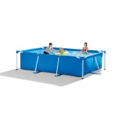 9.8ft X 6.5ft Rectangular Frame Above Ground Swimming Pool With Filter Pump -Pool Safe Pro pool20central20ym28272203 20546.1681408915