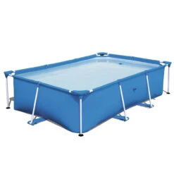 8.5ft X 5.5ft Rectangular Framed Above Ground Swimming Pool With Filter Pump