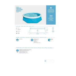 8ft Round Inflatable Easy Set Kids Swimming Pool With Filter Pump -Pool Safe Pro pool20central20ym57265 5 93475.1667642695