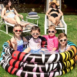 36" Inflatable Multi-Color Zebra Striped Children's Wading Swimming Pool 7 36" Inflatable Multi-Color Zebra Striped Children's Wading Swimming Pool -Pool Safe Pro pool 81613 2 46183.1667540250