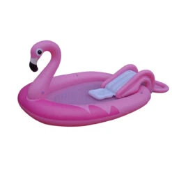 83" Inflatable Pink Flamingo Kiddie Pool With Sprayer 12 83" Inflatable Pink Flamingo Kiddie Pool With Sprayer -Pool Safe Pro poolcentral20jl 57172 04 28813.1685918889