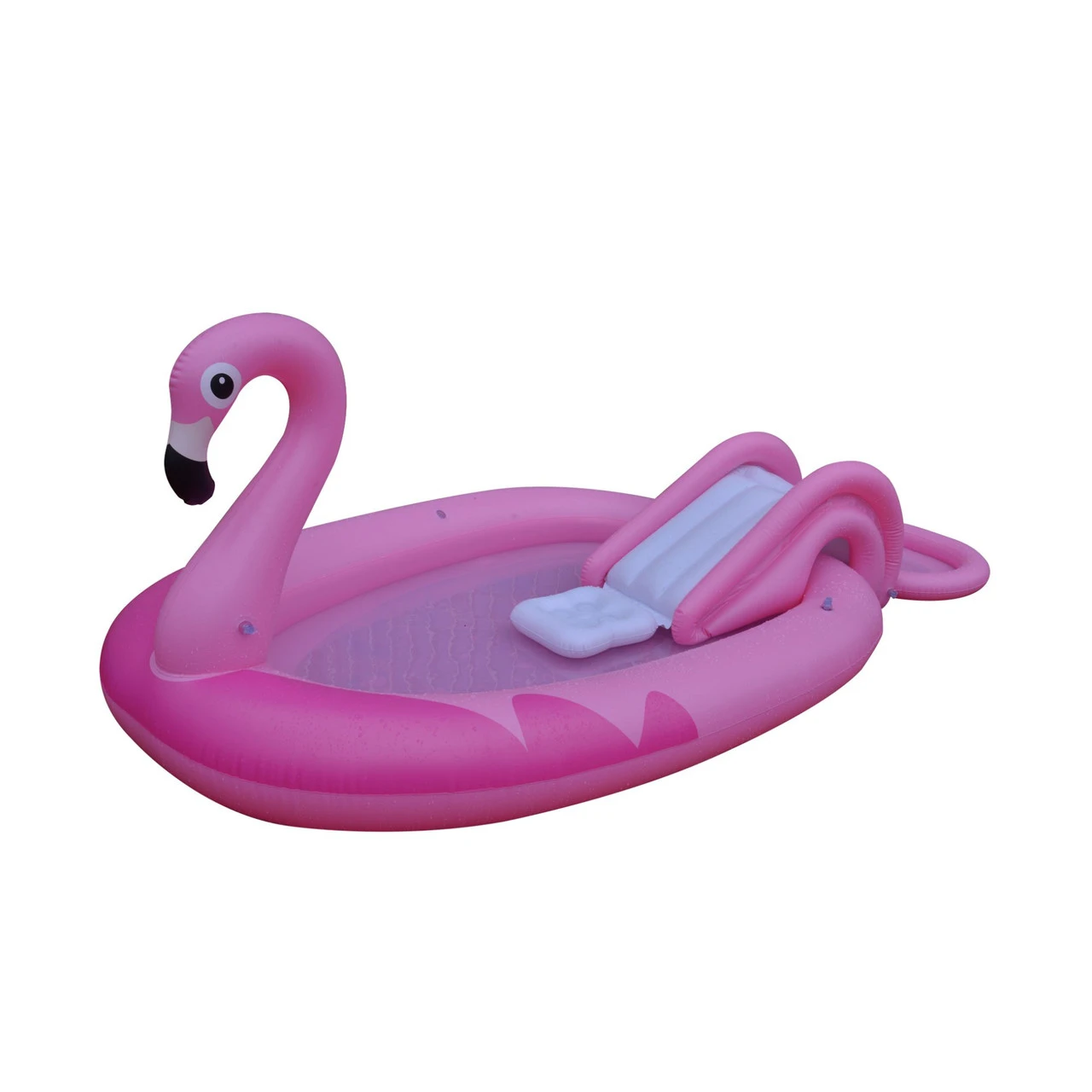 83" Inflatable Pink Flamingo Kiddie Pool With Sprayer 7 83" Inflatable Pink Flamingo Kiddie Pool With Sprayer - Image 5