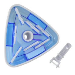11" Blue And White Deluxe Triangular Swimming Pool Vacuum Head -Pool Safe Pro poolcentral ew36691 1 69949.1667586151