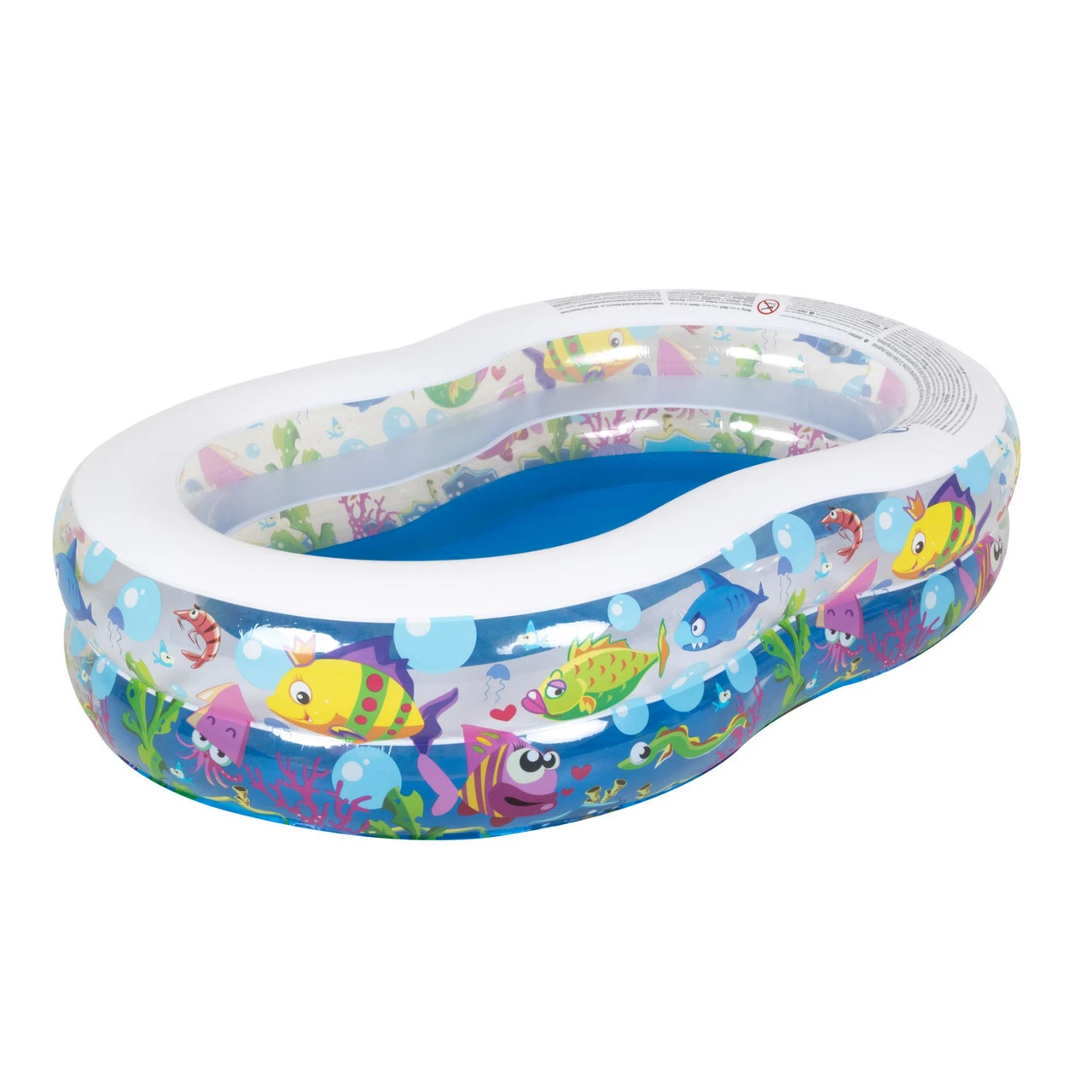 69" Inflatable Sea Life Motif Kiddie Swimming Pool 3 69" Inflatable Sea Life Motif Kiddie Swimming Pool