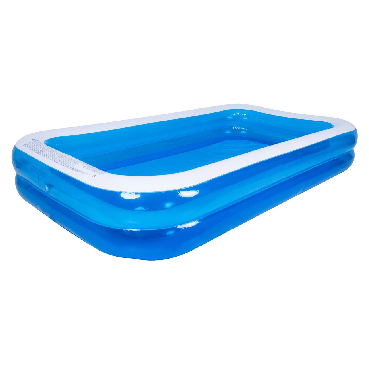 10' Blue And White Inflatable Rectangular Swimming Pool 3 10' Blue And White Inflatable Rectangular Swimming Pool
