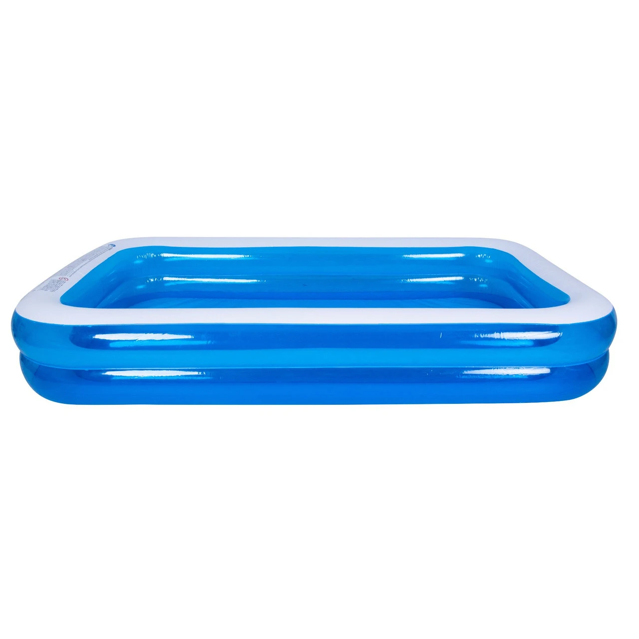 10' Blue And White Inflatable Rectangular Swimming Pool 6 10' Blue And White Inflatable Rectangular Swimming Pool - Image 4