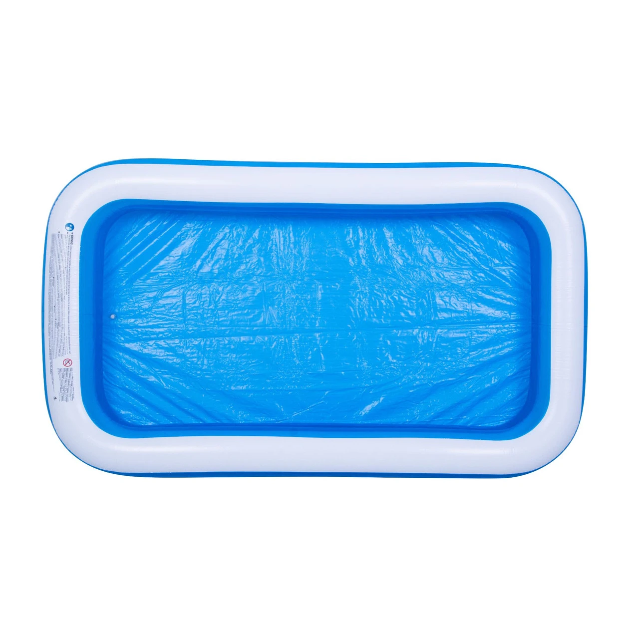 10' Blue And White Inflatable Rectangular Swimming Pool 7 10' Blue And White Inflatable Rectangular Swimming Pool - Image 5