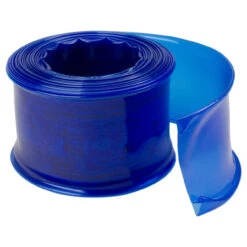 25ft X 2in Transparent Blue Swimming Pool Filter Backwash Hose