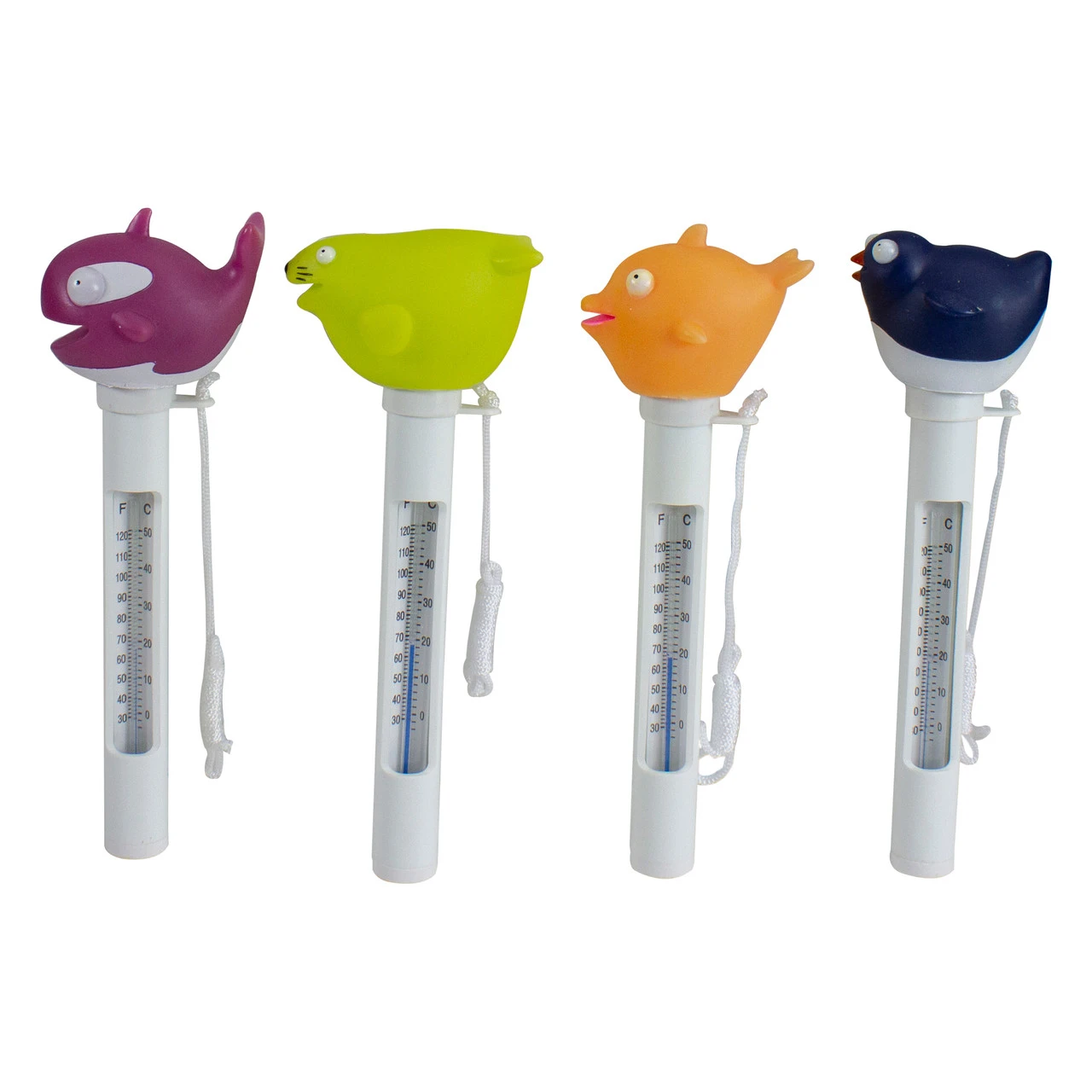 8.25" Sea Babies Floating Pool Thermometers - Set Of 4 3 8.25" Sea Babies Floating Pool Thermometers - Set Of 4