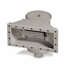 14.5" Gray HydroTools Wide-Mouth Support Thru-Wall Skimmer For Swimming Pool