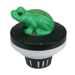 7.5-Inch Green And Black Frog Floating Swimming Pool Chlorine Dispenser -Pool Safe Pro swim 8710 44061.1667517228