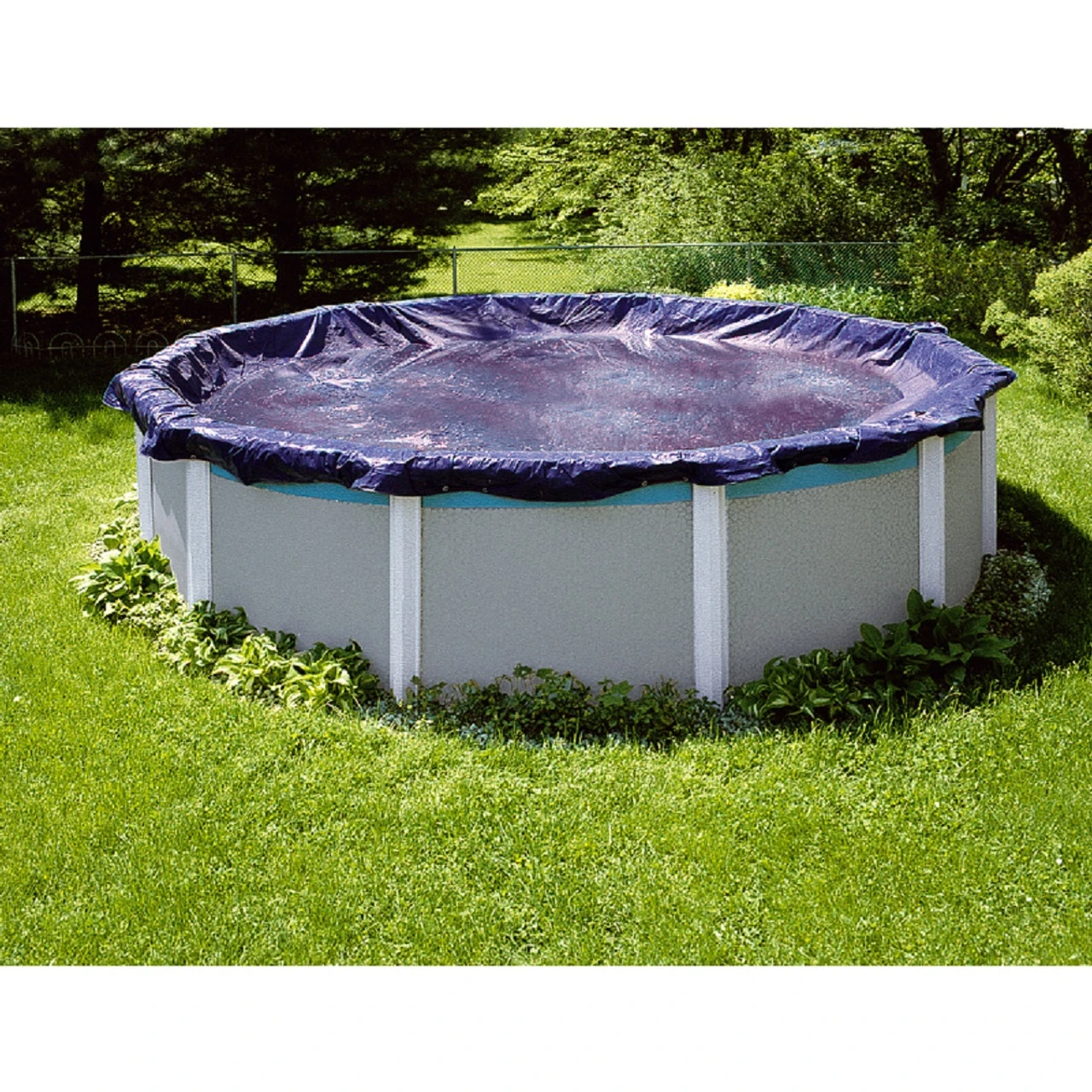15' Black Deluxe Above Ground Closing Swimming Pool Leaf Net Cover 5 15' Black Deluxe Above Ground Closing Swimming Pool Leaf Net Cover - Image 3